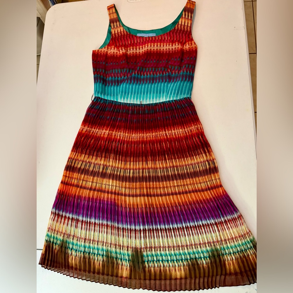 ANTONIO MELANI Multicolor Midi Dress